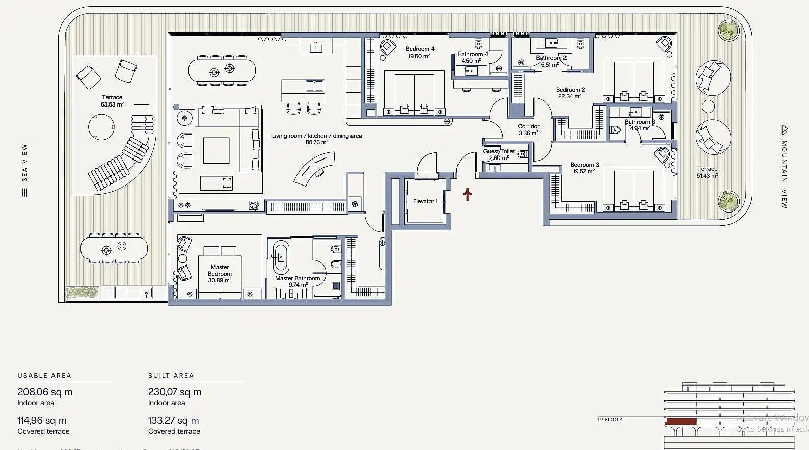 Apartment mit Aufzug zum Verkauf in Punta Plata, imagen 24