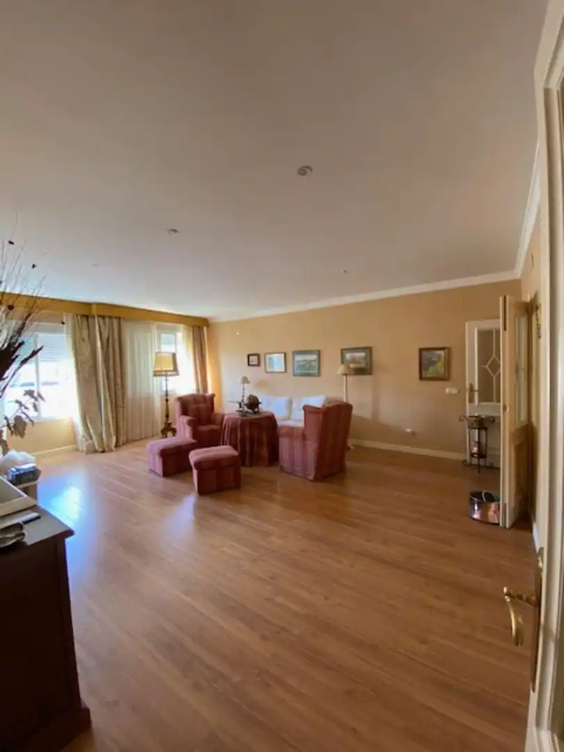 Living room of Flat for sale in Jerez de la Frontera  with Heating, Parquet flooring and Balcony