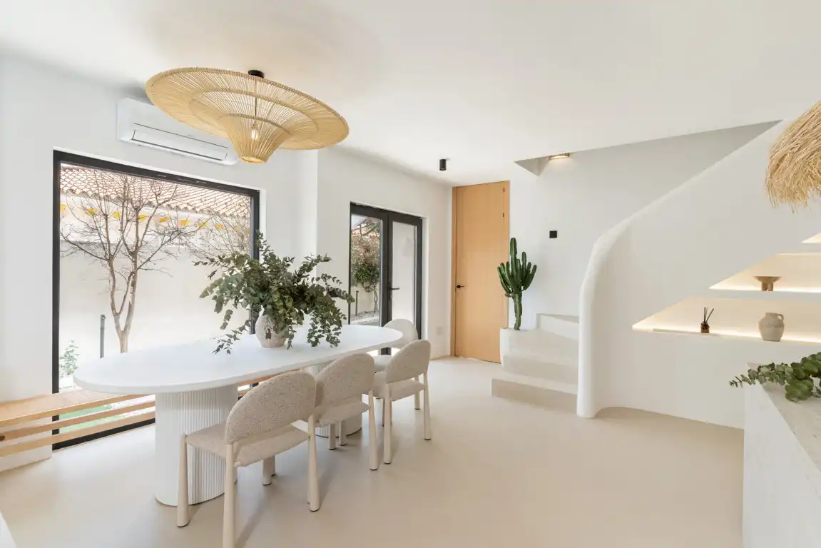Dining room of Detached homes for sale in Torremolinos  with Air Conditioner, Terrace and Swimming Pool