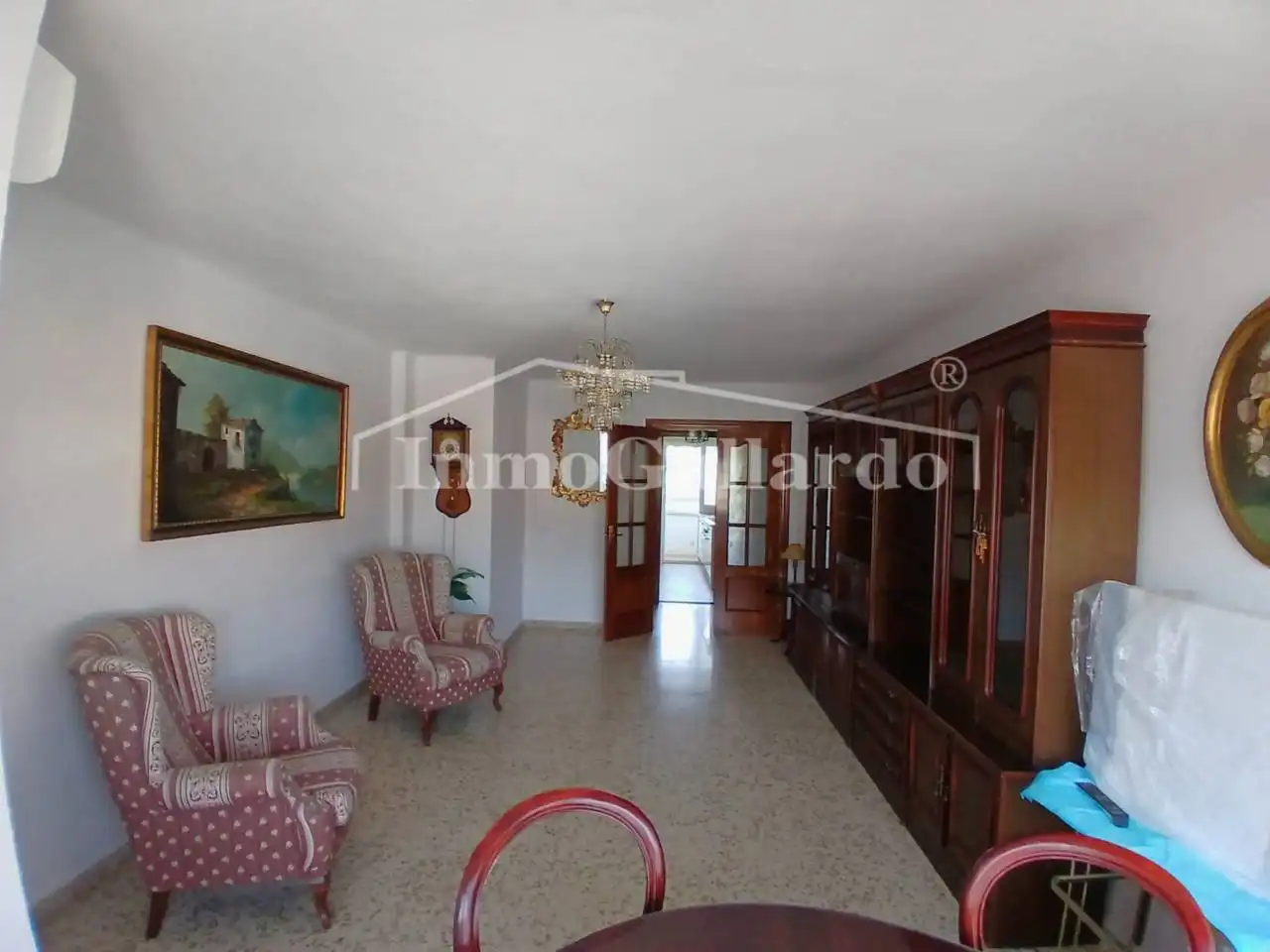 Sala de estar de Piso de alquiler en Málaga con Aire acondicionado, Terraza y Amueblado