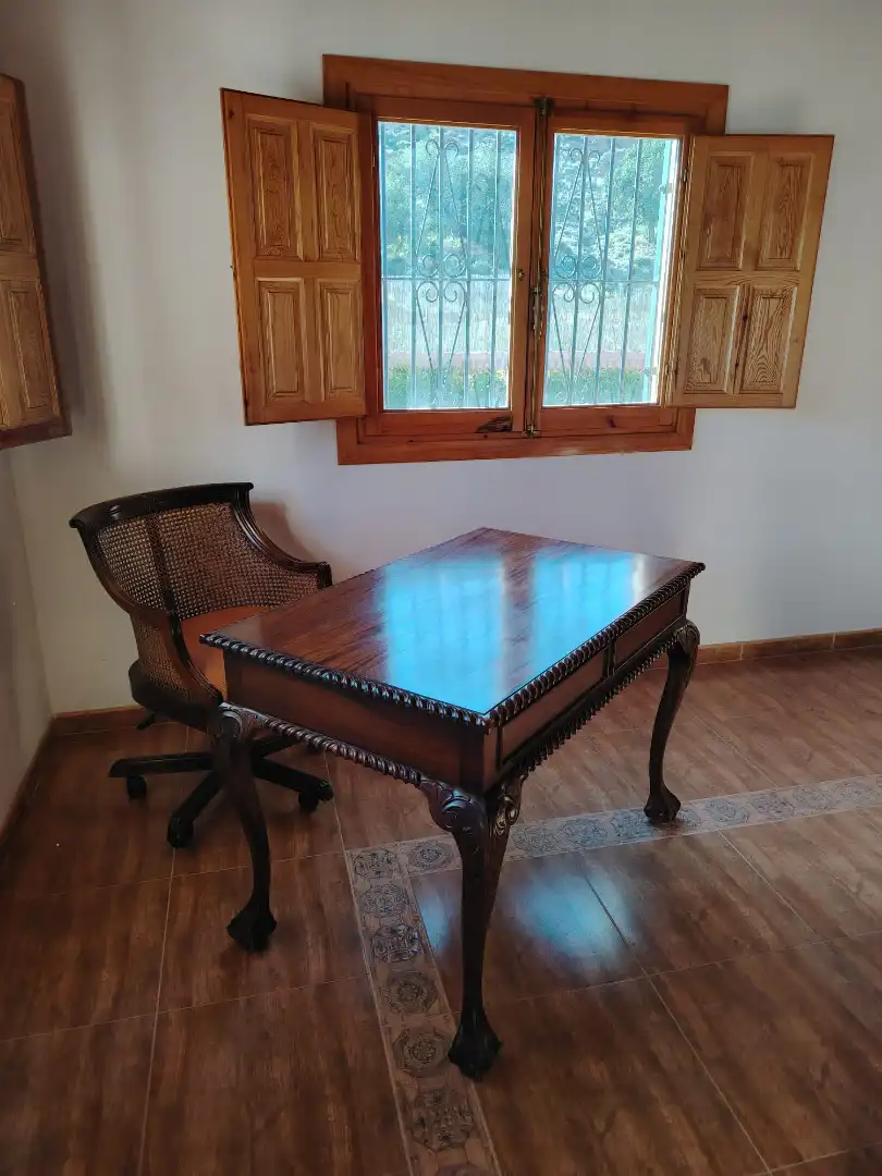 Menjador de Finca rústica en venda en Dalías amb Aire condicionat, Jardí privat i Terrassa