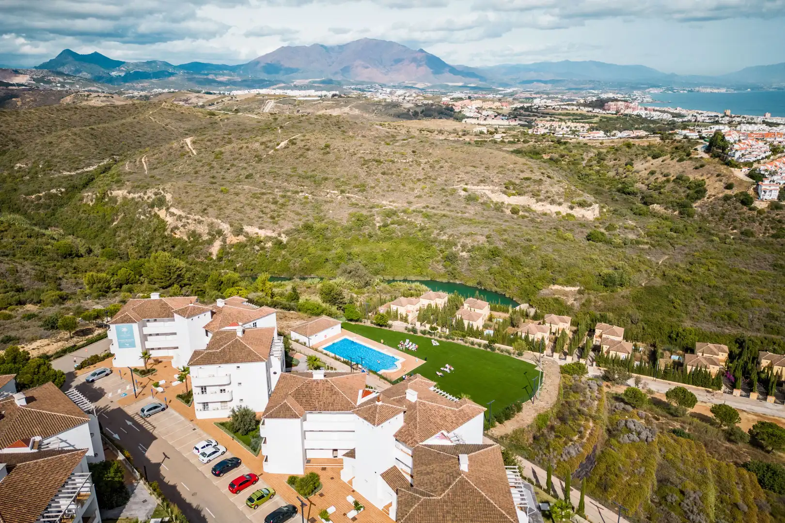 Exterior view of Ground floor for sale in Manilva  with Air Conditioner, Terrace and Swimming Pool