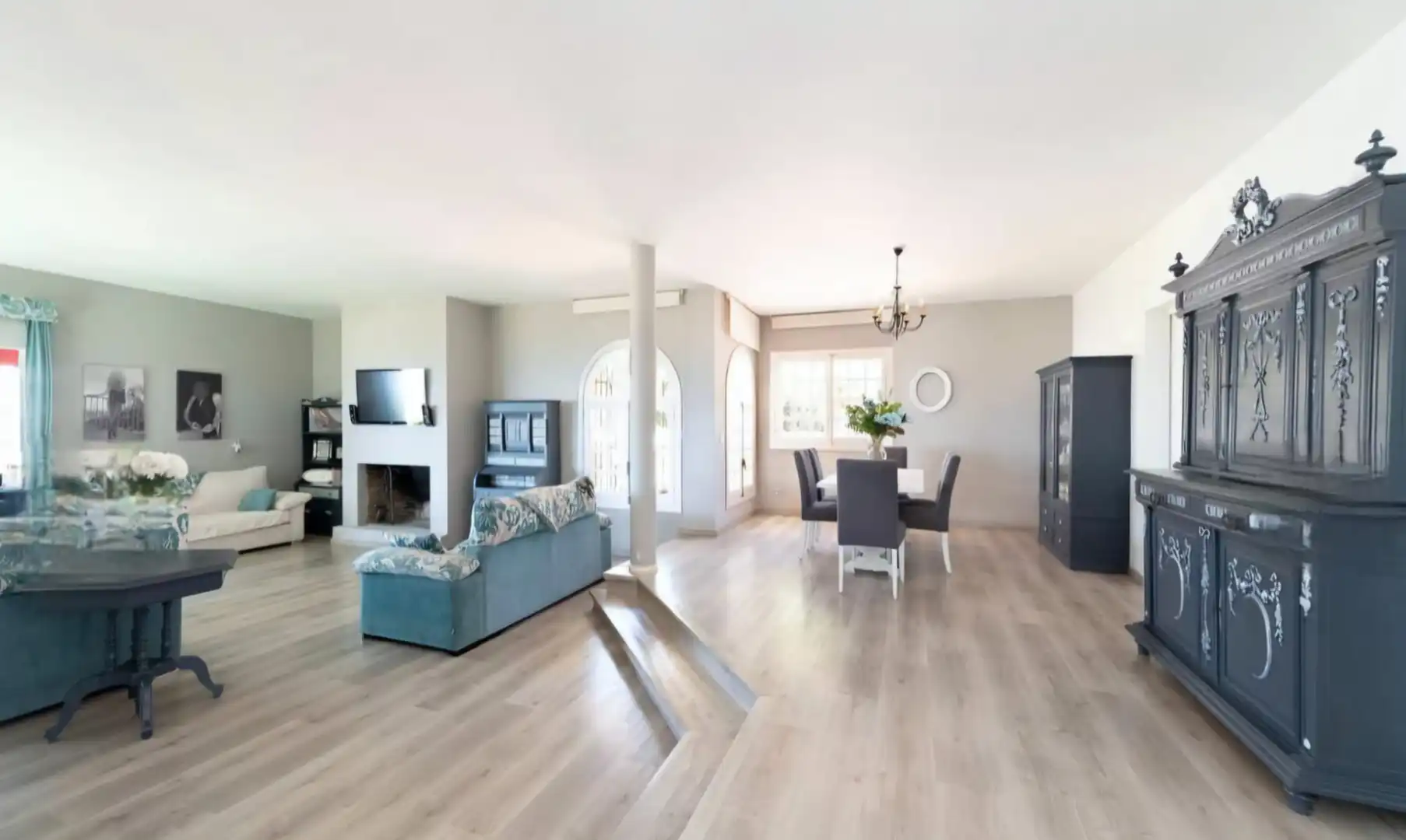 Sala de estar de Casa o chalet en venta en Rincón de la Victoria con Aire acondicionado, Jardín privado y Terraza