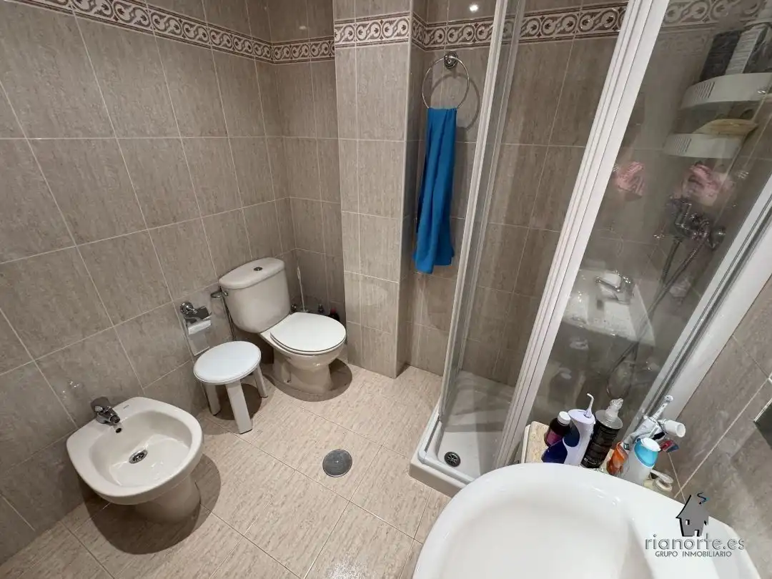 Bathroom of Flat for sale in Ribadesella  with Heating, Terrace and Furnished