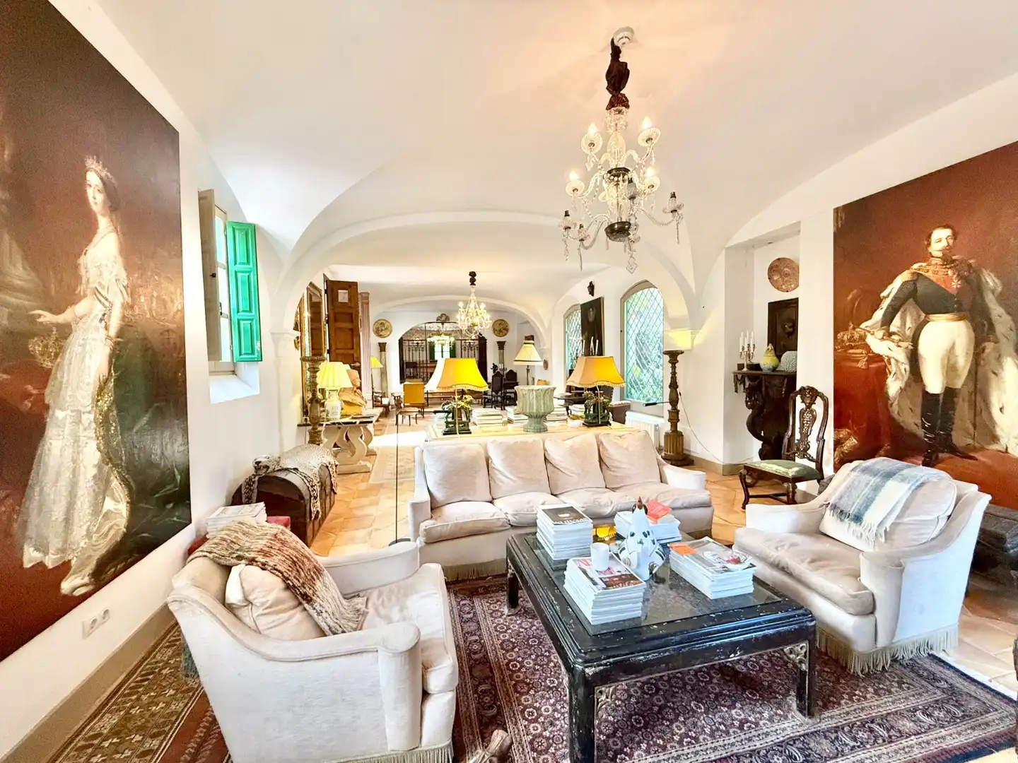 Sala d'estar de Finca rústica en venda en Alcoleja amb Aire condicionat, Jardí privat i Terrassa