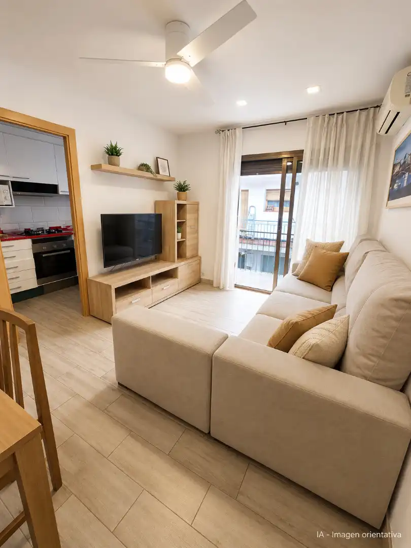 Sala de estar de Piso en venta en Barcelona con Aire acondicionado, Calefacción y Amueblado