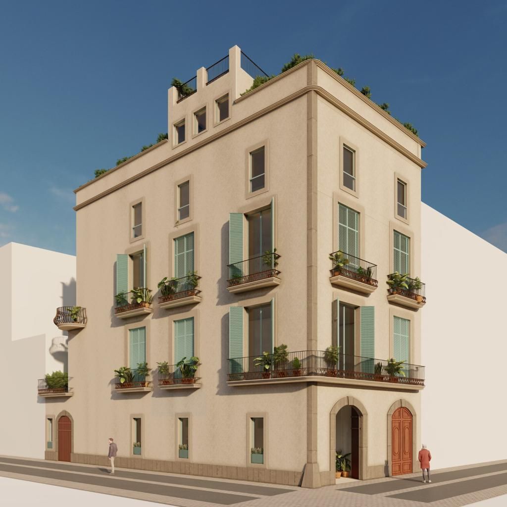 Vista exterior de Pis en venda en Vilanova i la Geltrú amb Aire condicionat, Calefacció i Terrassa