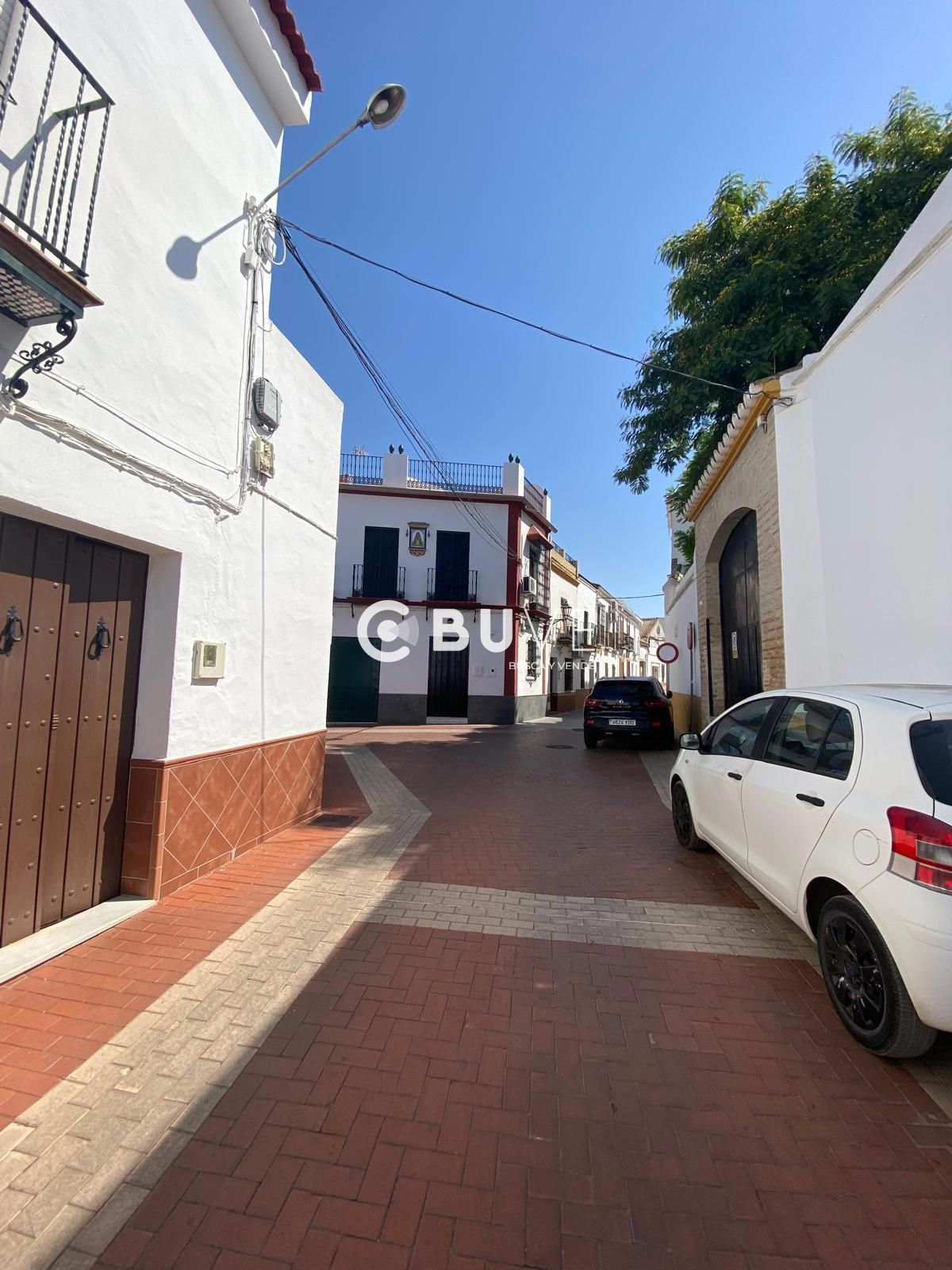 Exterior view of Single-family semi-detached for sale in Umbrete  with Terrace and Storage room