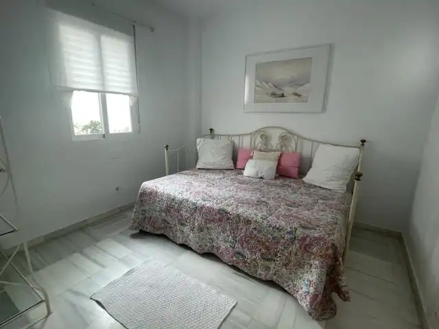 Bedroom of Attic for rent in Marbella  with Air Conditioner, Terrace and Furnished