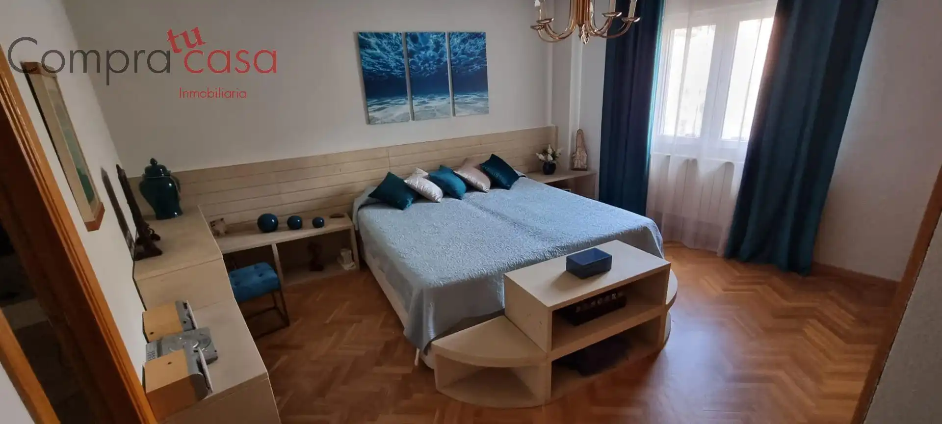 Bedroom of Flat for sale in Segovia  with Heating, Private garden and Parquet flooring