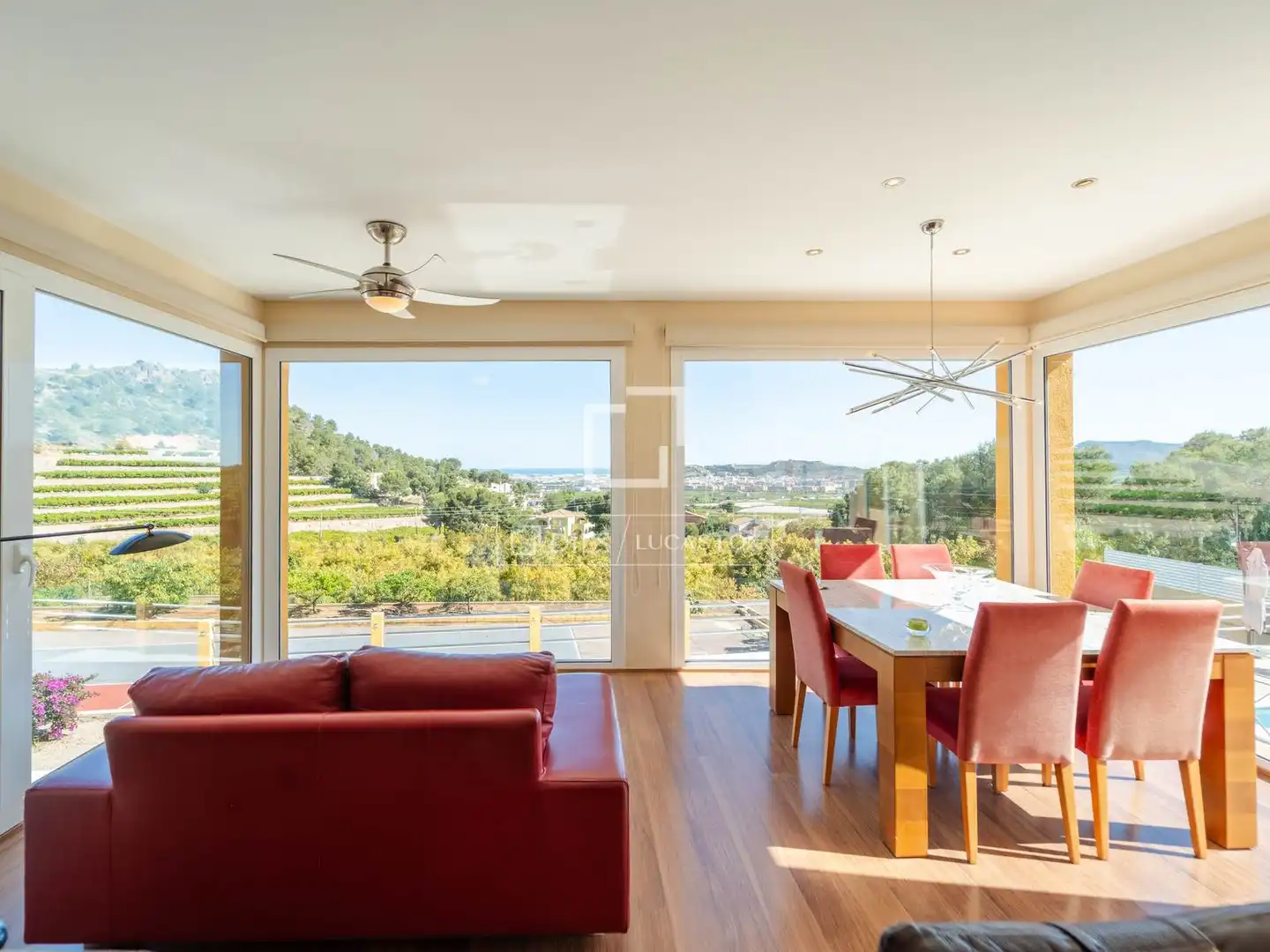 Dining room of Houses for sale in Sagunto / Sagunt  with Air Conditioner, Heating and Private garden