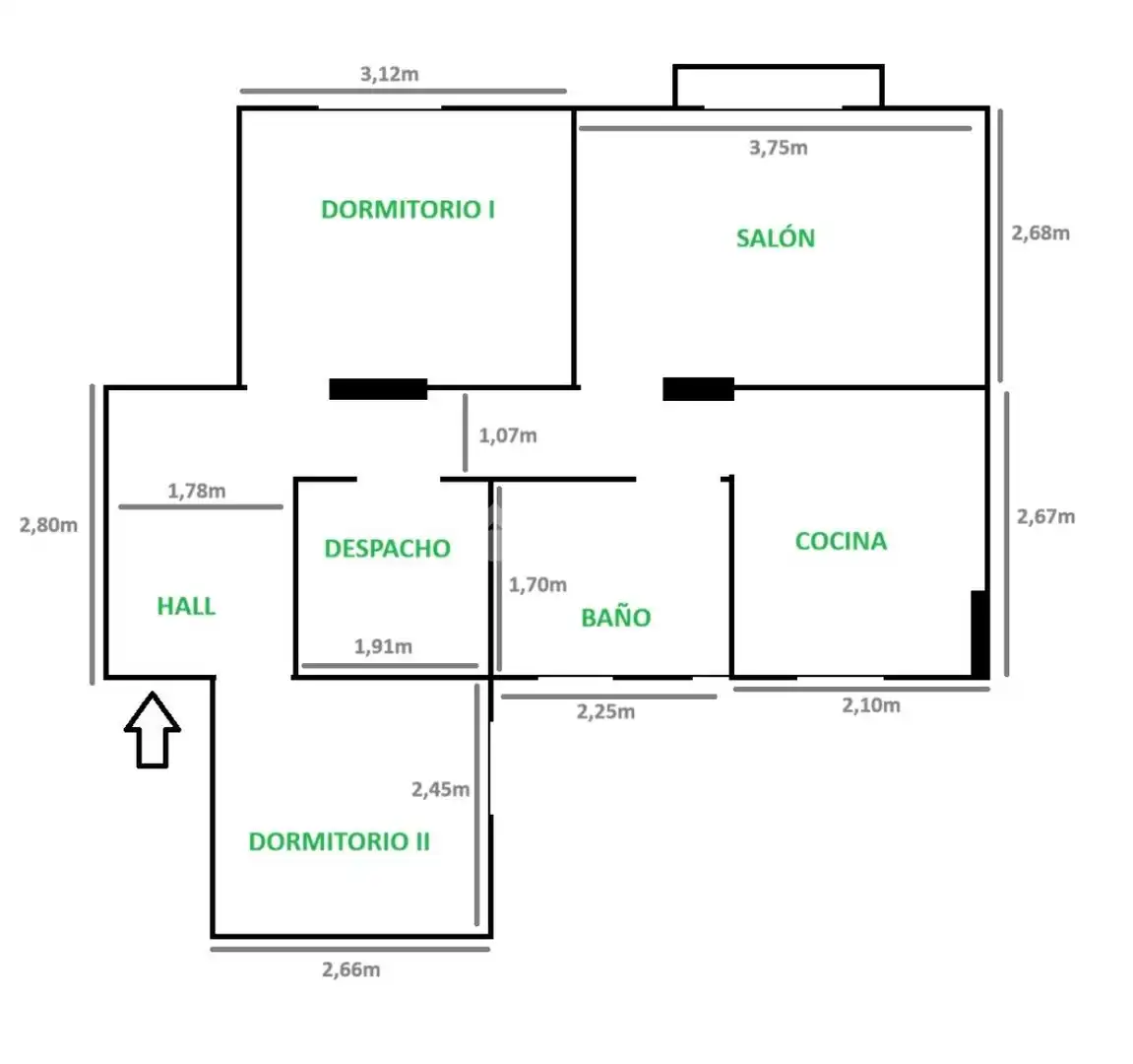 Wohnung zum Verkauf in Madrid mit Klimaanlage, Heizung und Parkett