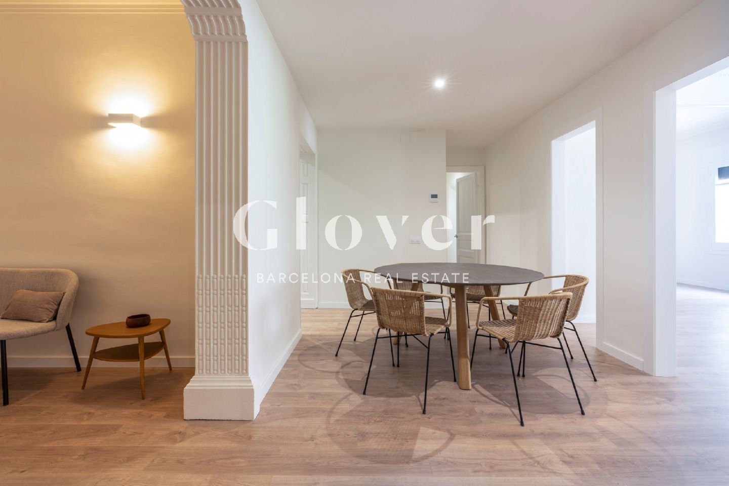 Dining room of Flat to rent in  Barcelona Capital  with Air Conditioner, Heating and Furnished