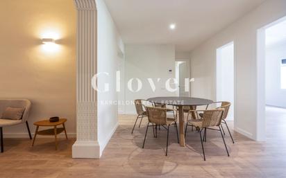 Dining room of Flat to rent in  Barcelona Capital  with Air Conditioner, Heating and Furnished