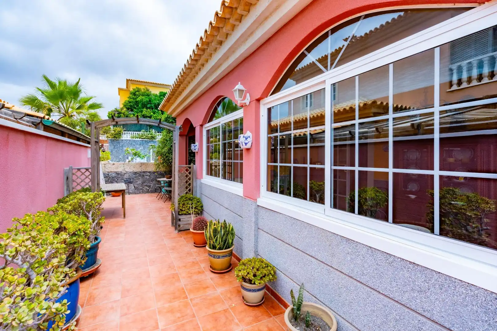 Terraza de Casa adosada de alquiler en Granadilla de Abona con Jardín privado, Terraza y Balcón