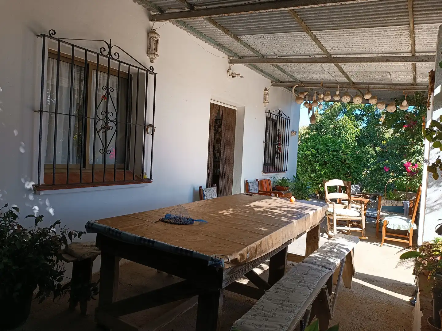 Terraza de Finca rústica en venta en Estepona con Jardín privado, Terraza y Amueblado