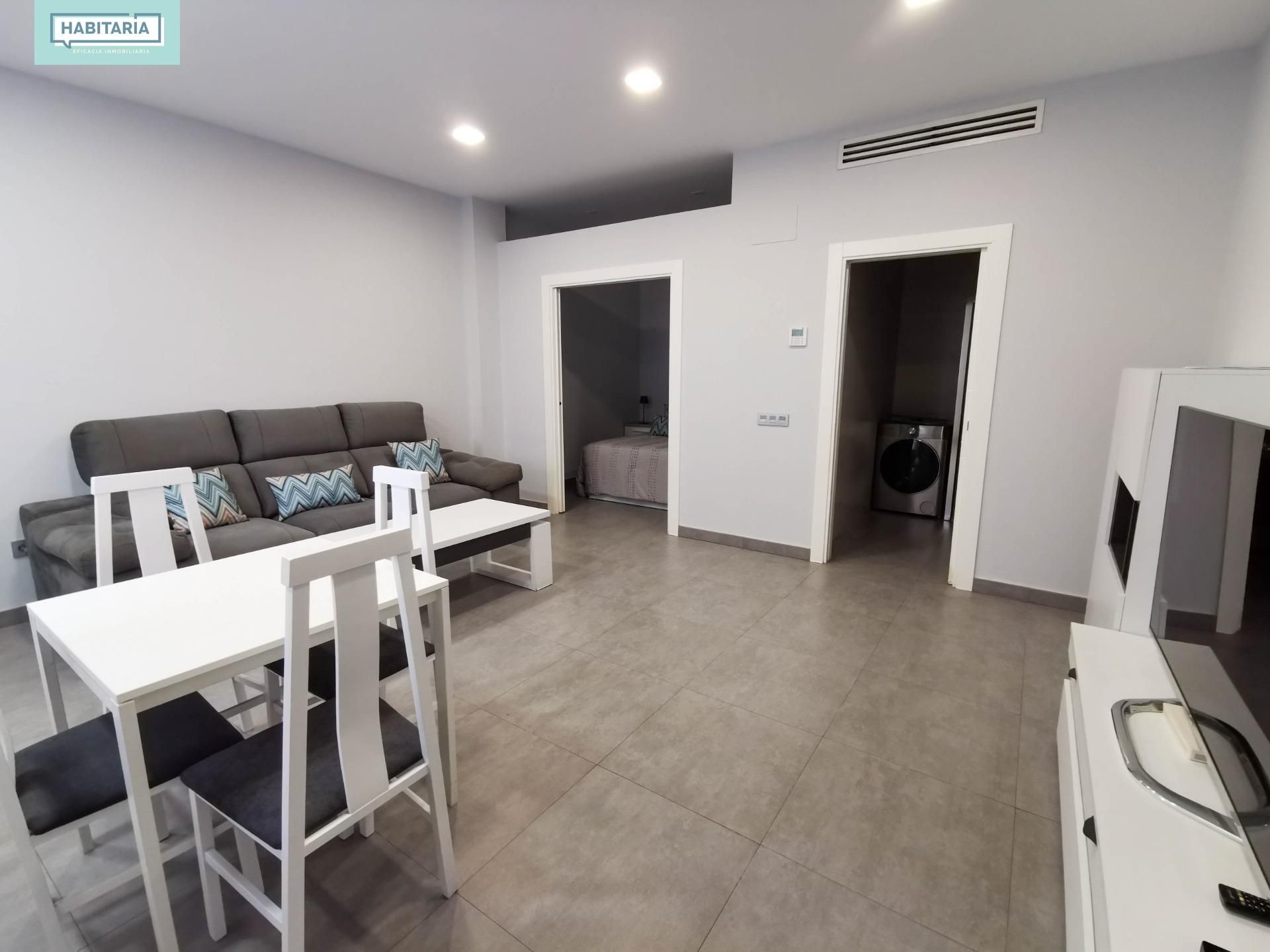 Sala de estar de Planta baja de alquiler en Málaga Capital con Aire acondicionado y Amueblado