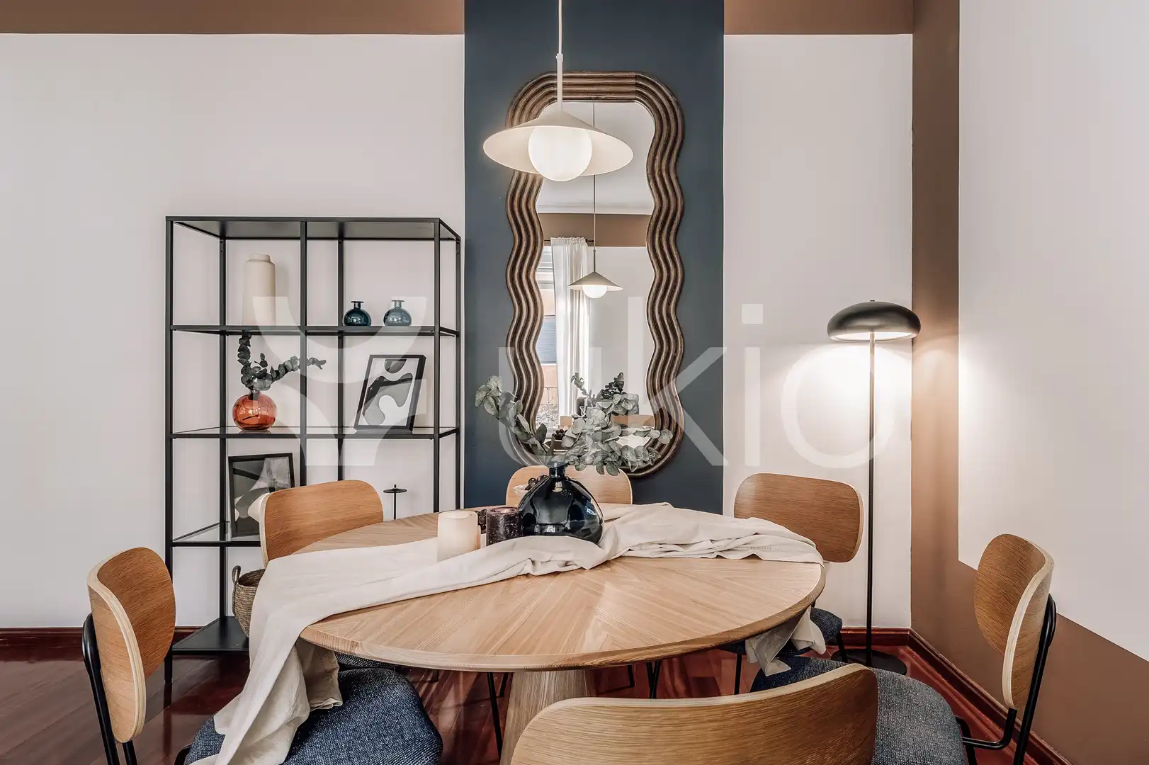 Comedor de Apartamento de alquiler en Madrid con Aire acondicionado, Calefacción y Amueblado