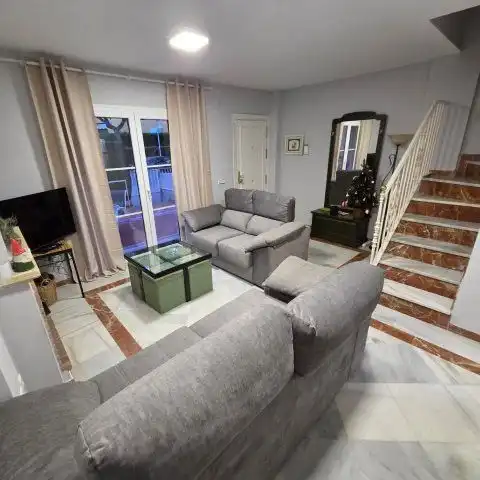 Sala d'estar de Casa adosada de lloguer en Islantilla amb Terrassa