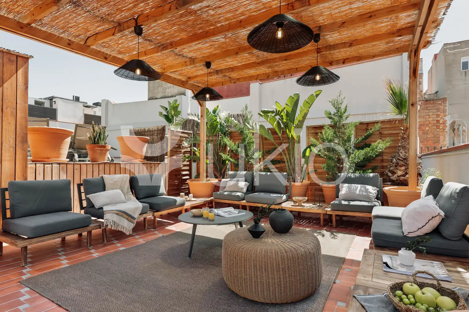 Terrassa de Apartament de lloguer en Barcelona amb Aire condicionat, Calefacció i Moblat