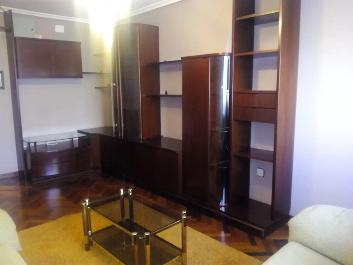 Sala d'estar de Pis de lloguer en Ourense Capital  amb Calefacció, Moblat i Forn