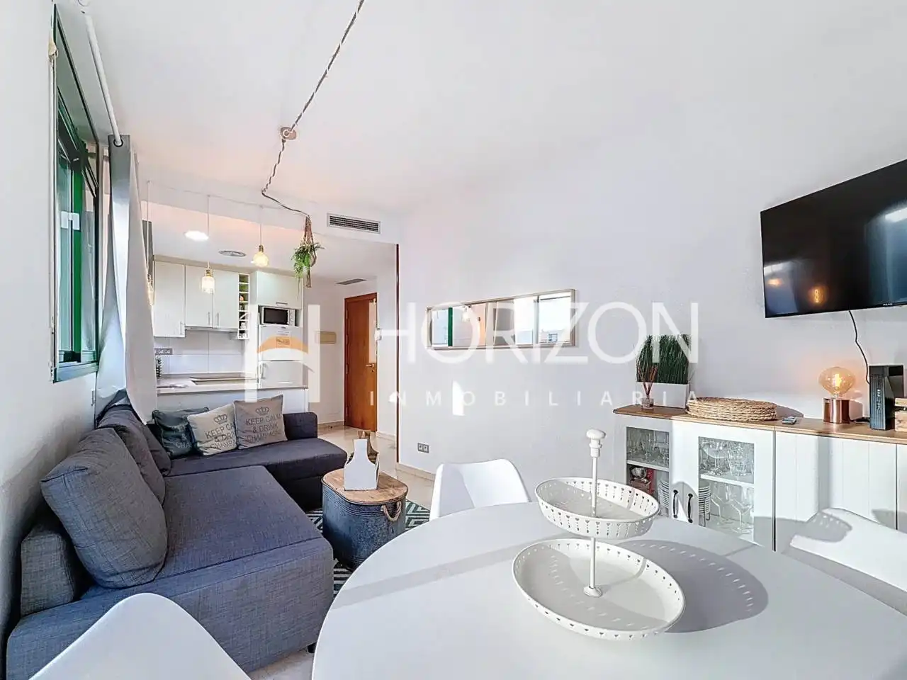 Wohnzimmer von Wohnung zum Verkauf in Barcelona mit Klimaanlage, Heizung und Möbliert