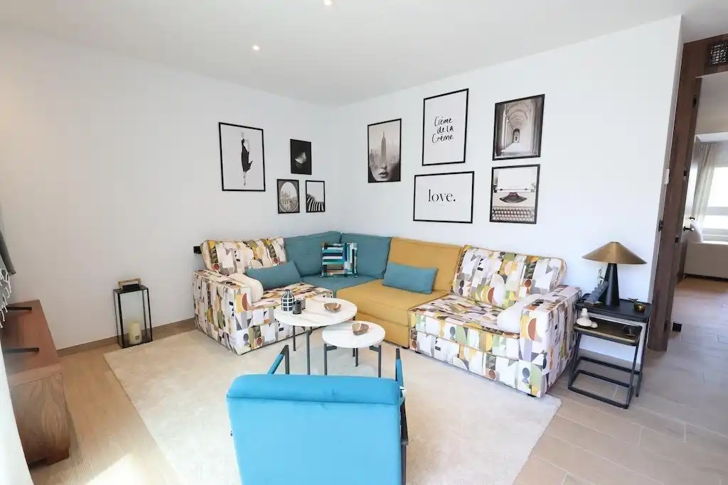 Sala de estar de Ático en venta en Algorfa con Aire acondicionado, Terraza y Piscina