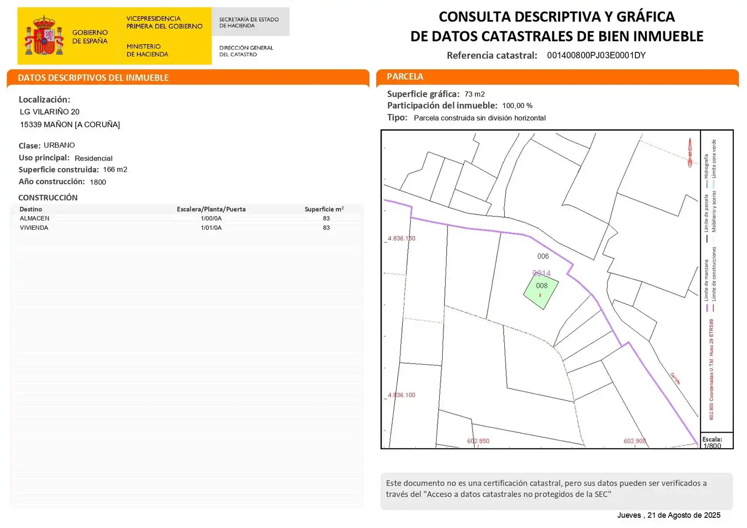 Finca rústica en venda en Mañón amb Jardí privat i Traster