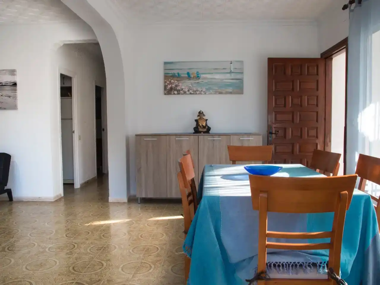 Comedor de Casa o chalet de alquiler en Benicarló con Aire acondicionado, Jardín privado y Trastero