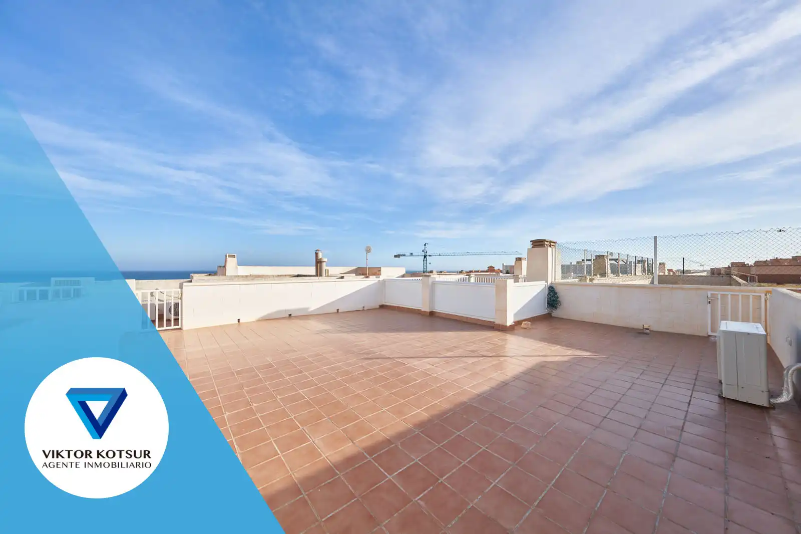 Exterior view of Attic for sale in Roquetas de Mar  with Air Conditioner, Heating and Terrace