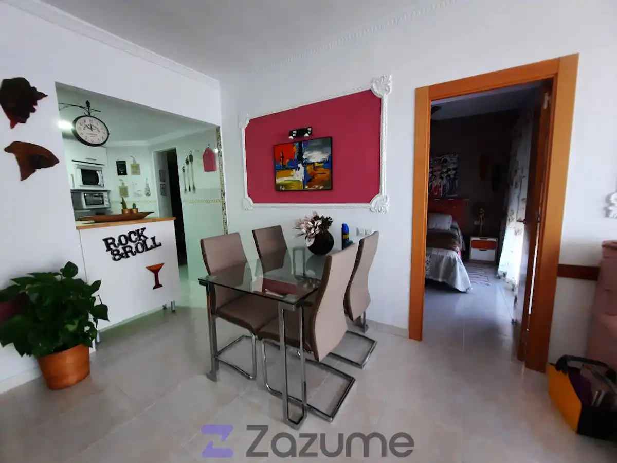 Esszimmer von Wohnungen zur Miete in Benalmádena mit Klimaanlage, Heizung und Privatgarten