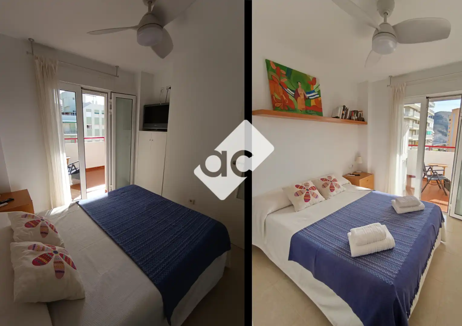 Bedroom of Flat for rent in Cullera  with Air Conditioner, Heating and Furnished