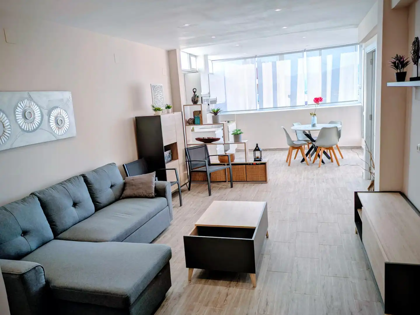 Wohnzimmer von Dachboden zum Verkauf in Cullera mit Terrasse und Möbliert