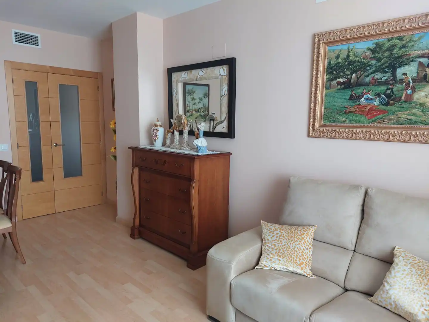 Sala de estar de Piso en venta en Valencia con Aire acondicionado y Balcón