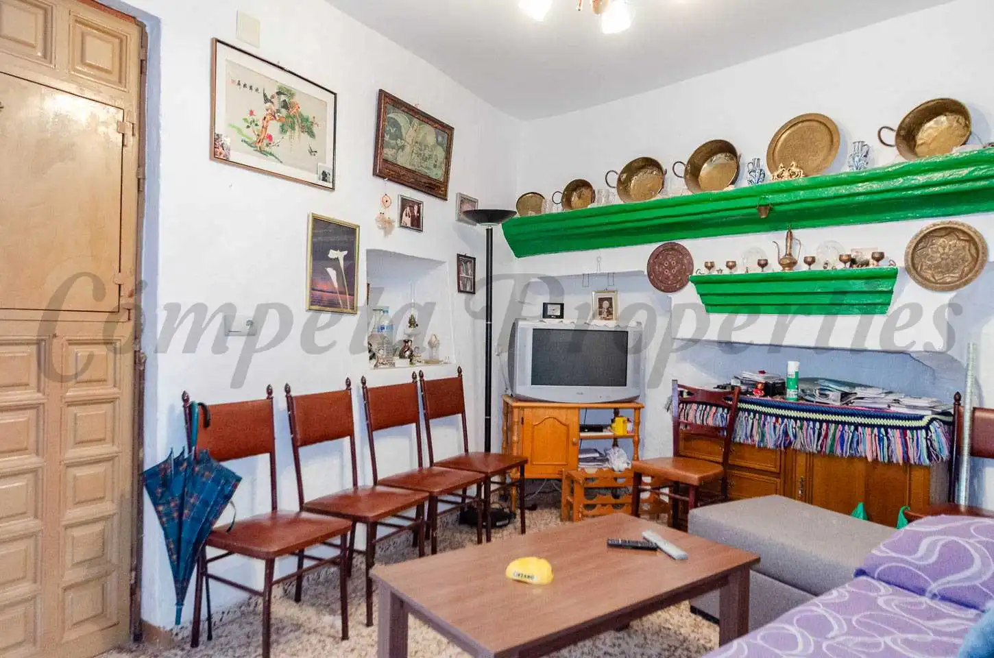 Living room of Houses for sale in Comares  with Furnished