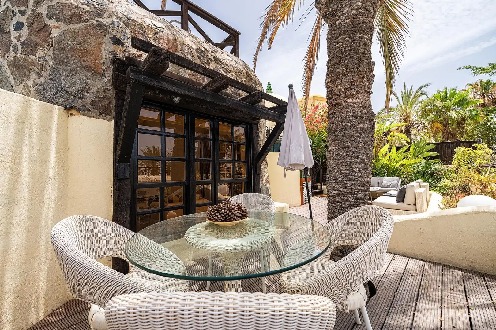 Terraza de Casa o chalet en venta en San Bartolomé de Tirajana con Jardín privado, Terraza y Piscina comunitaria