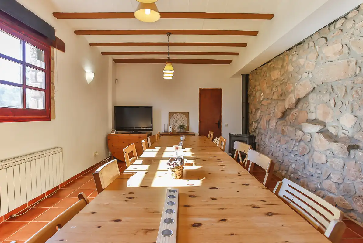 Dining room of Country homes for sale in Aguilar de Segarra  with Heating, Swimming Pool and Internet