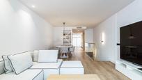 Living room of House or chalet for sale in  Barcelona Capital  with Air Conditioner, Parquet flooring and Terrace