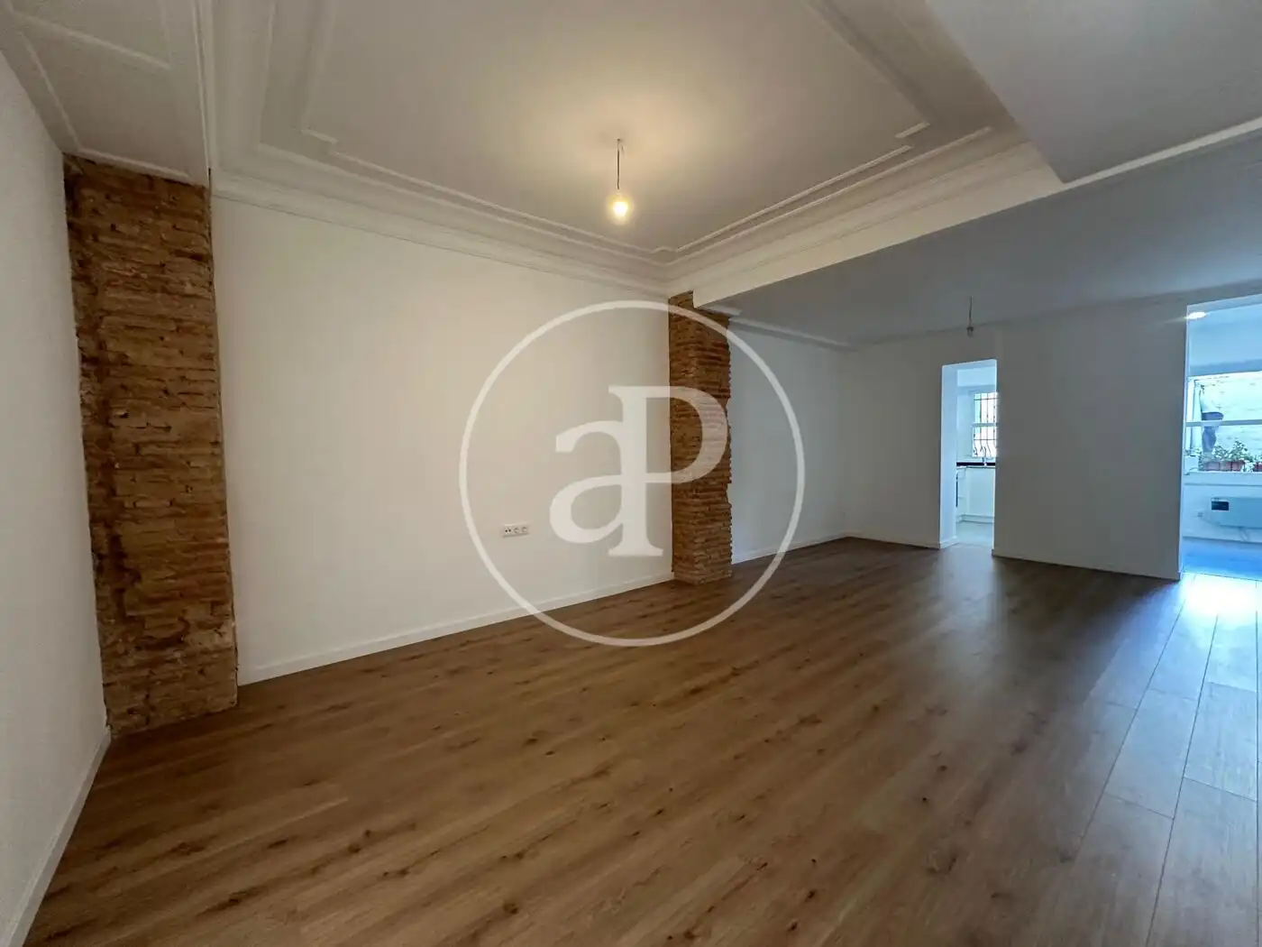 Wohnzimmer von Wohnung zur Miete in Valencia mit Klimaanlage, Heizung und Terrasse