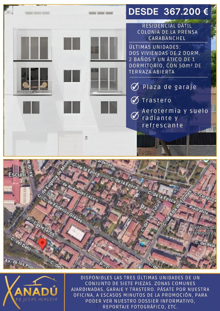 Vista exterior de Àtic en venda en  Madrid Capital amb Aire condicionat, Calefacció i Jardí privat