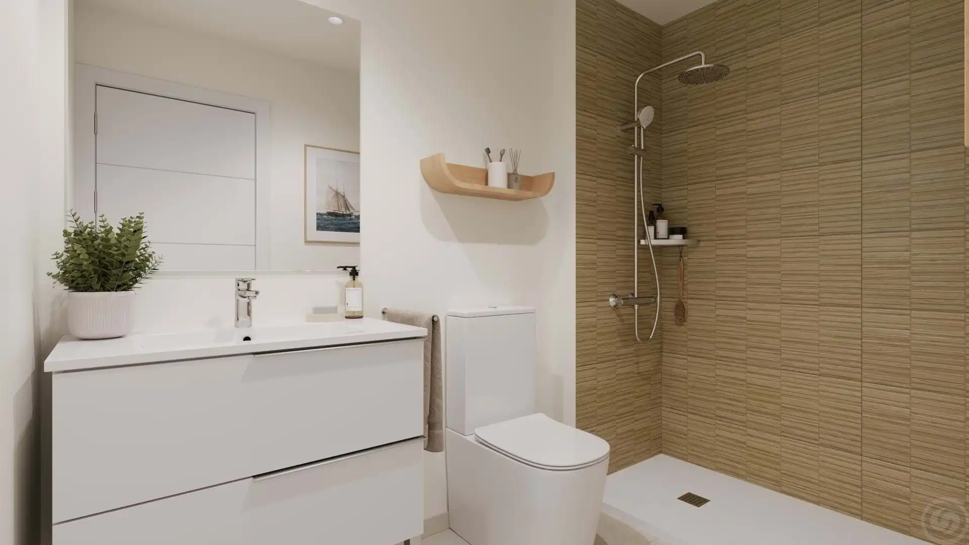 Baño de Casa o chalet en venta en Benalmádena con Aire acondicionado, Calefacción y Terraza