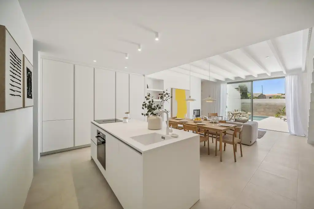 Cocina de Finca rústica en venta en Ariany con Aire acondicionado, Calefacción y Jardín privado