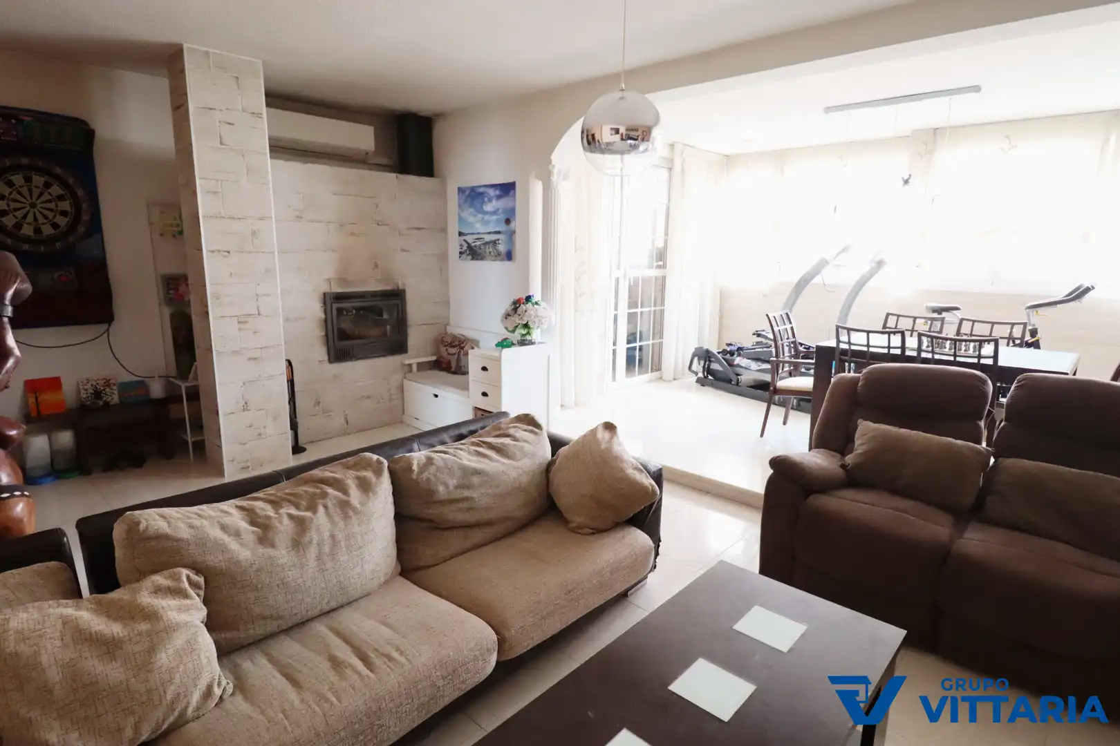 Sala d'estar de Àtic en venda en Almería amb Aire condicionat, Terrassa i Moblat