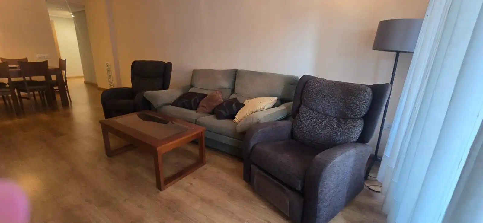 Sala de estar de Apartamento de alquiler en Alboraya con Aire acondicionado, Amueblado y Balcón