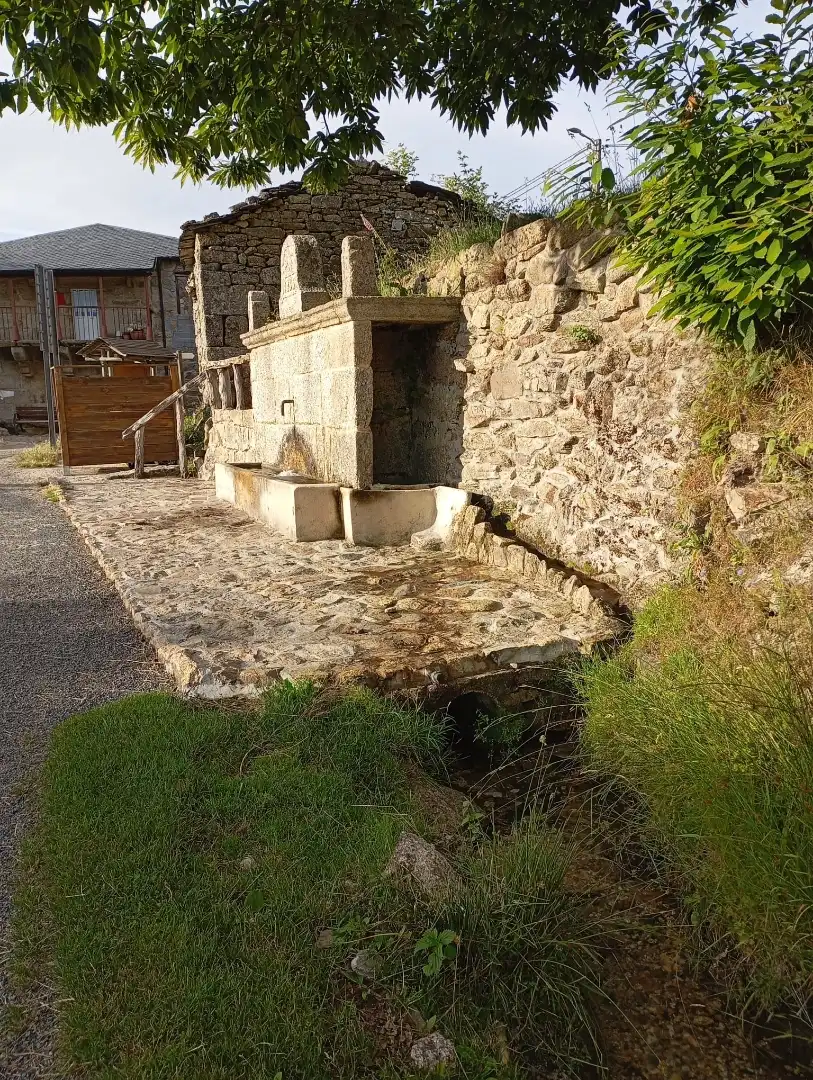 Jardín de Casa adosada en venta en A Veiga 
