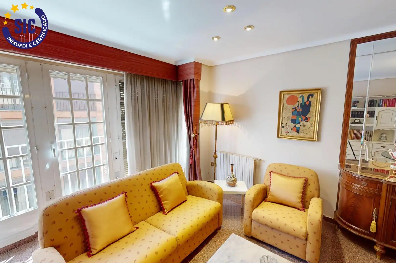 Sala de estar de Piso en venta en Castellón de la Plana / Castelló de la Plana con Calefacción, Trastero y Amueblado