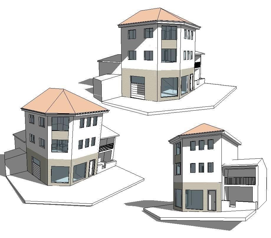 Exterior view of Single-family semi-detached for sale in Oviedo   with Storage room and Balcony
