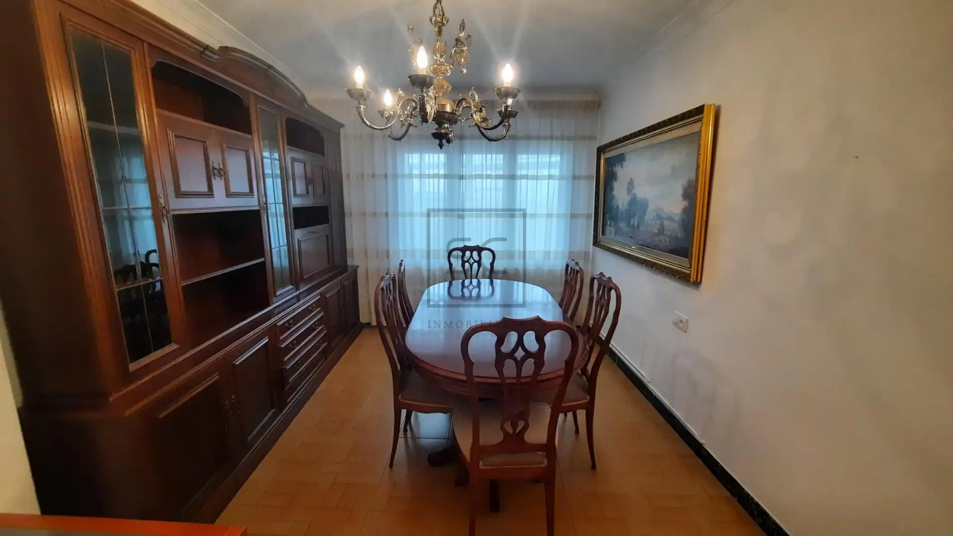 Esszimmer von Wohnung zur Miete in Ferrol mit Heizung, Terrasse und Möbliert
