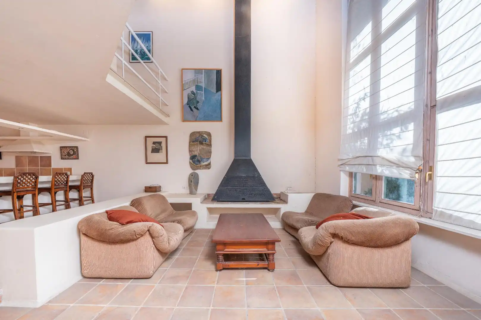 Living room of Houses for sale in Almansa  with Heating, Private garden and Terrace