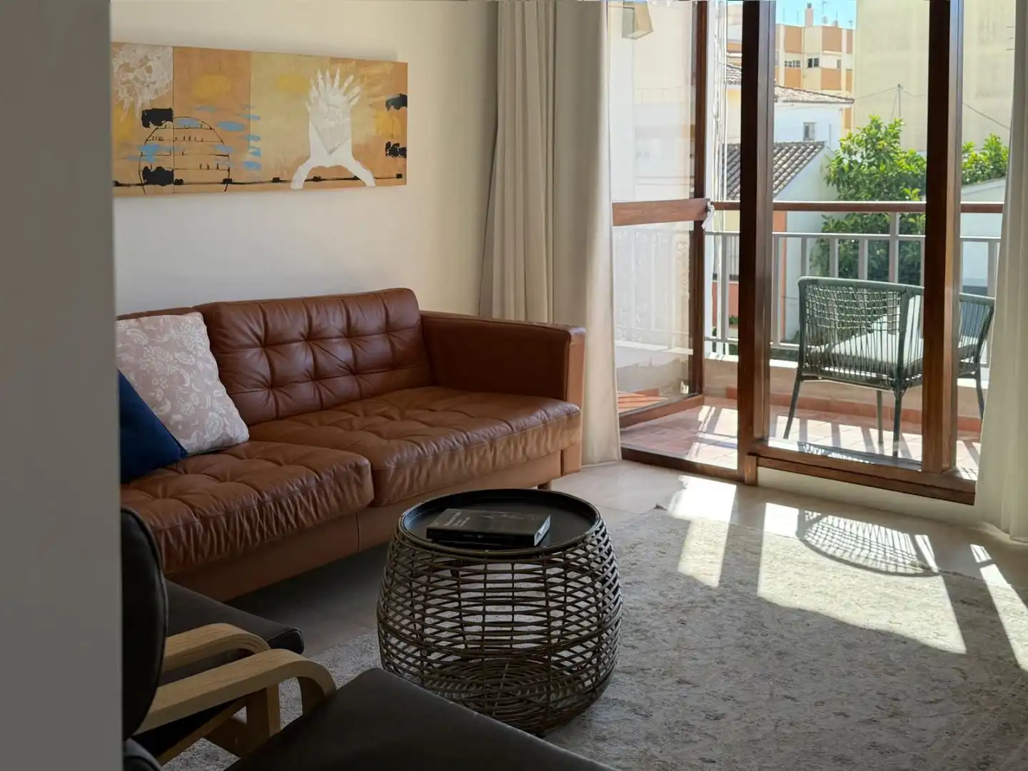 Wohnzimmer von Wohnung zum Verkauf in Sanlúcar de Barrameda mit Klimaanlage, Terrasse und Balkon